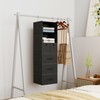 Bosuelife 6-Shelves Hanging Closet Organizer with 5 Different Drawers, Foldable