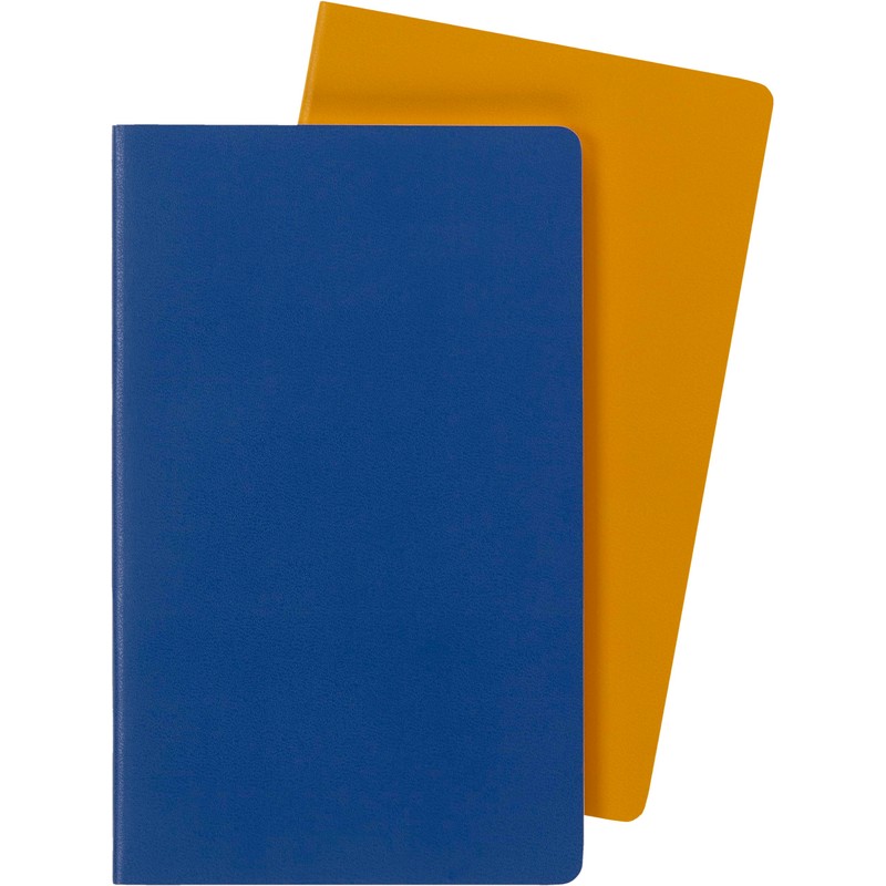 Volant Journals Large Ruled Forget Me Not Blue & Amber