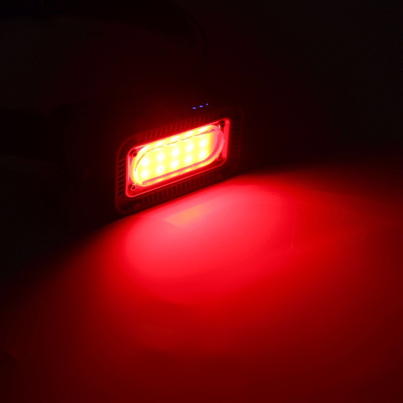 K371 Floodlight Rechargeable Headlamp with Red Source LED Headlamp for
