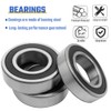 Rear Axle Wheel Bearing Kit with Seals Compatible with Honda