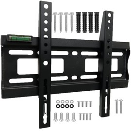 KLIWARE TV Wall Bracket 32inch 40inch 42inch 43inch 50inch Flat TVs vesa wall mount 100x100 200x200 200x100 100x200 Slim&Sturdy TV Bracket with Spirit Level,66lb Capacity