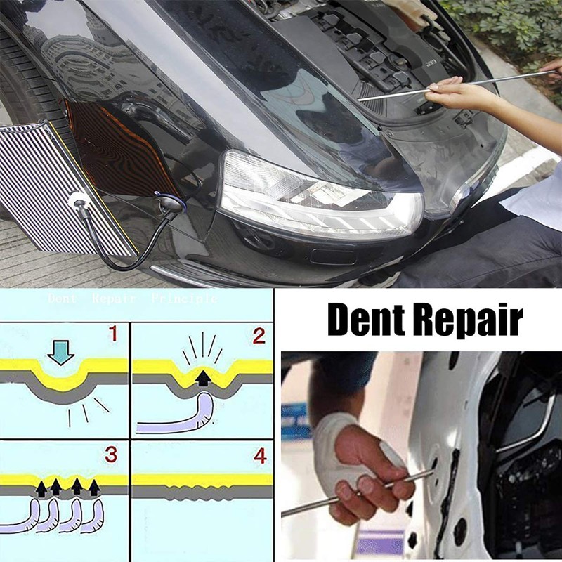 WHDZ Paintless Dent Repair Rods 11Pcs Auto Body Paintless Dent