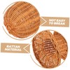 VICASKY Rattan Woven Hat Display Stand Elegant Decorative Holder for
