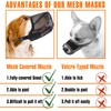 Dog Muzzle with Adjustable Strap Air Mesh Muzzle for Small
