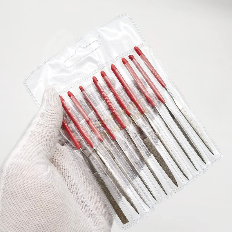 YDHfdc 10 Pcs Diamond File Set Mini Diamond Needle File