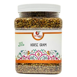 NY SPICE SHOP Horse Gram Lentils – 5 Pound Horse Gram – Indian Kulthi Beans – Muthira Seeds – Macrotyloma uniflorum – Full of Fiber & Protein