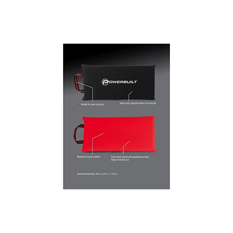 Powerbuilt Kneeling Pad, Knee Protection Comfort Pressure Relief, Tire Changes