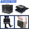 EXLIFBAG 2 Layer File Box with Lock, Portable Document Organizer