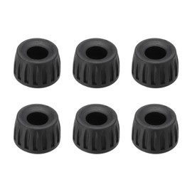 PATIKIL Universal 15mm ID Rubber Tripod Feet for Camera Tripod Monopod, Set of 6, Anti-Slip Tripod Replacement Part, Black
