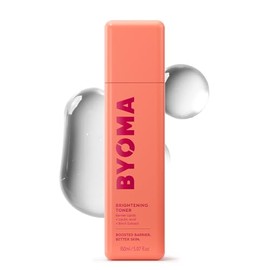 BYOMA Tónico iluminador, tratamiento facial suave exfoliante e hidratante con lípidos y ácido láctico, sin alcohol para reparación de barreras, 5.07 onzas líquidas