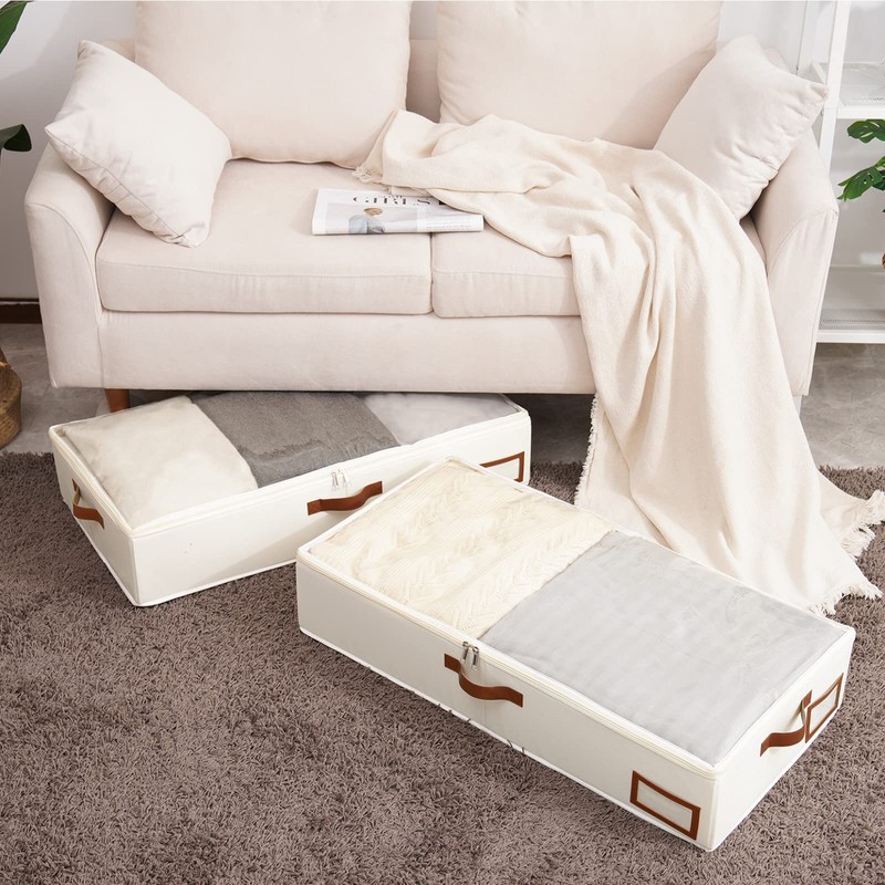 Yawinhe Under Bed Storage Containers, 1 Pack Under Bed Clothes