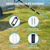 Kohree RV Awning Tie Down Kit, Heavy-Duty Camper Awning Anchors