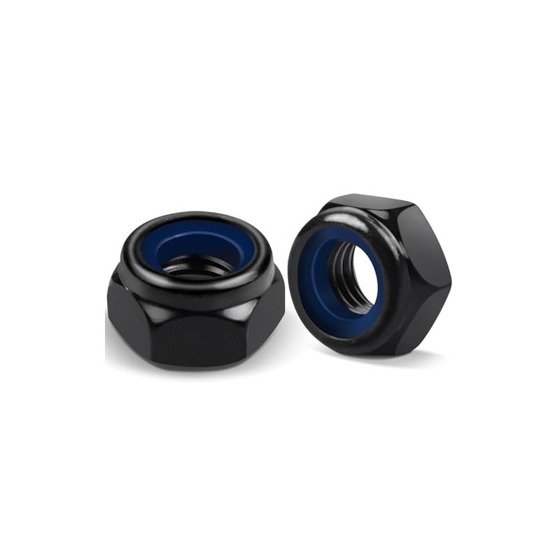 20 x Nyloc Steel Nuts, Jeboler 6 mm Self Locking