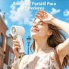 Ventilador Turbo Portátil de Mano,4000mAh Mini Ventilador,100 Velocidades