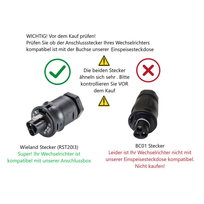 CusoTec Connection Box Balcony Power Plant Feed Box Solar Balcony