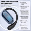 AI Language Translator Earbuds, OWS LCD Touch Screen Real-Time Translation