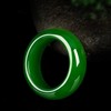 BJIMIDTI Green Jade Ring- Natural Hetian Jade Jewelry Crafts Gifts,