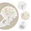 AUEAR, Wedding Bouquets Flower Bridal Bridesmaid Hand Bouquet Crystal Silk