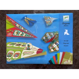 Djeco Paper Airplane Kit, Djeco Planes Craft Kit, Ages 7+, makes 20 planes, NEW