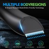 Body Hair Trimmer for Men, Waterproof Wet/Dry Clippers with Standing