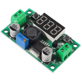 AITRIP 5Pack LM2596 LM2596S DC-DC Step Down Variable Volt Regulator Input 3.0-40V Output 1.5-35V Adjustable Buck Converter Electronic Voltage Stabilizer Power Supply Module with LED Display