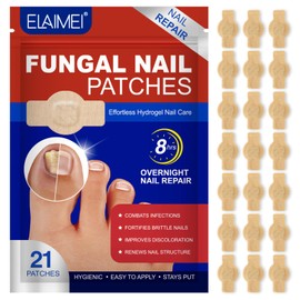 Fungal Nail Patches, Nail patches for toenails, Overnight Toe Nails Treatments for Damaged Foot Nails Repair and Care, Safe for Sensitive Skin