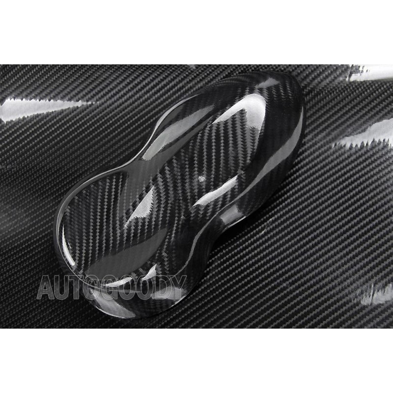 AUTOGOODY 108" x 60" Super Gloss 7D Black Carbon Fiber