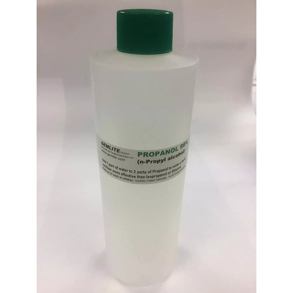 Gemlite Propanol (1-Propanol, n-Propyl Alcohol) 99%, 16 oz (500 ml)