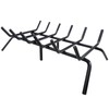 Luoieo Fireplace Grate,Fireplace Log Holder,27 inch Heavy Duty Solid Cast