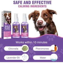 LKBHGF Calming Dog Pheromone Spray 2 Pack Pheromone Spray for Anxiety Relief Reduce Dogs Aggression Fighting Stress Barking with Pheromones Spray New Environment Visits Travel Thunderstorm Fireworks