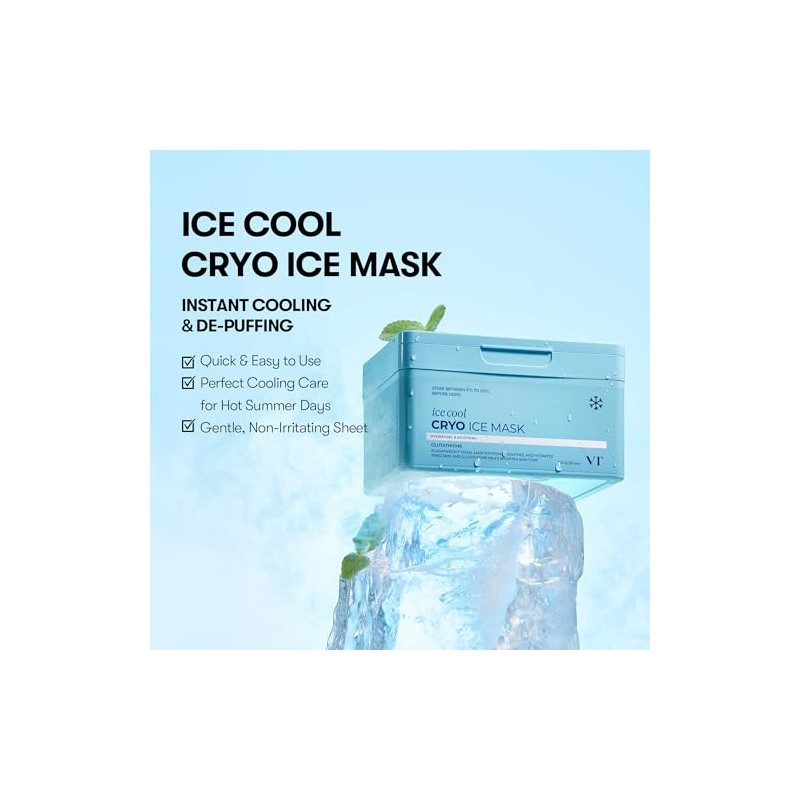 Hojas de Mascarilla VT COSMETICS (Mascarilla Cryo Ice)