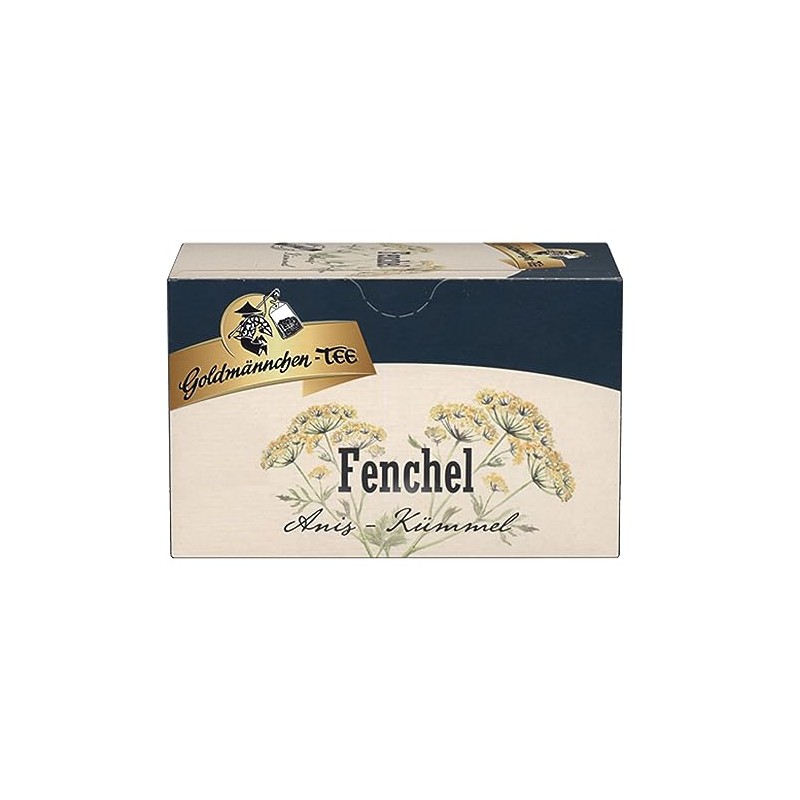 Goldmännchen Tee Fenchel-Anis-Kümmel (Fennel, Anise, Caraway), Herbal Tea, Original Thuringian