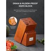 Knife Set with Block, 16 Pcs Stainless Steel Kitchen Knife