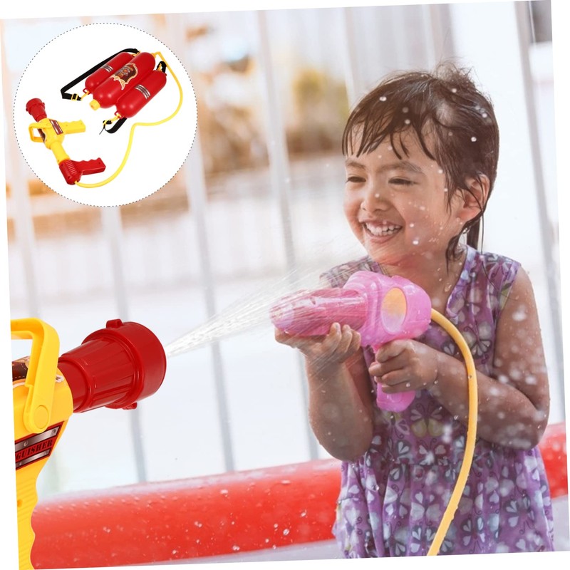 VICASKY Fire Backpack Water Fireman Backpack Water Toys Firefighter Costume