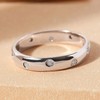 TJC Band Ring for Women Size V Flush Setting in