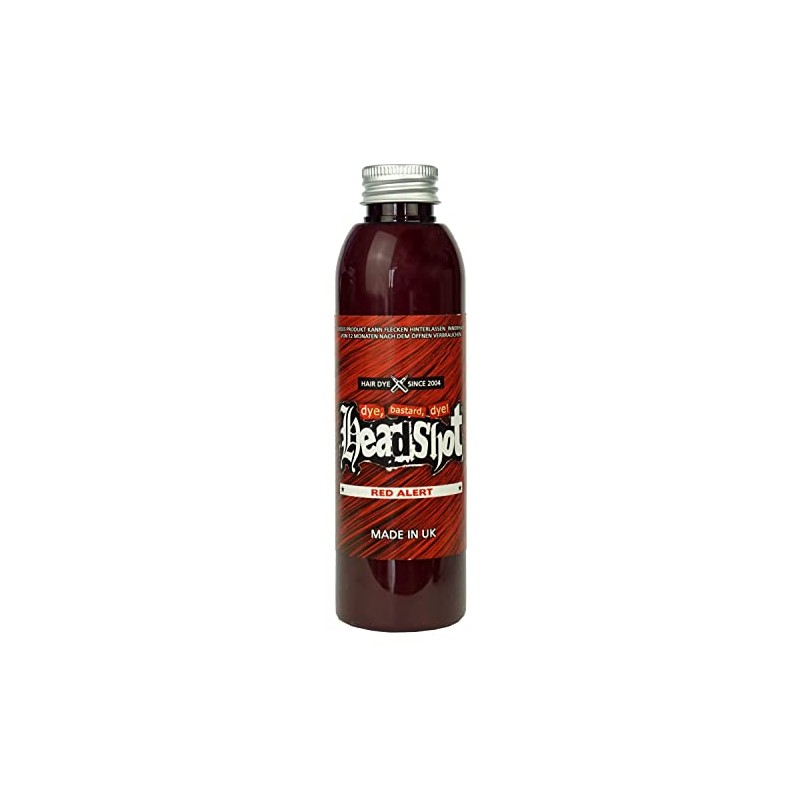 Headshot Red Alert red hair dye, semi-permanent hair tint, 150