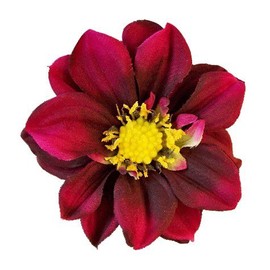 New Dahlia Artificial Flower Hair Clip/Pin Brooch, Violet