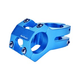 Alomejor Bicycle Handlebar Stem Aluminium Alloy Mountain Bike Stem Short Handlebar Stem for Mountain Bike Road Bike Folding Bike (Blue)