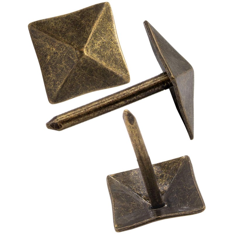 FUXXER® 40 x Decorative Head Nails, Furniture Nails, Upholstery Nails,