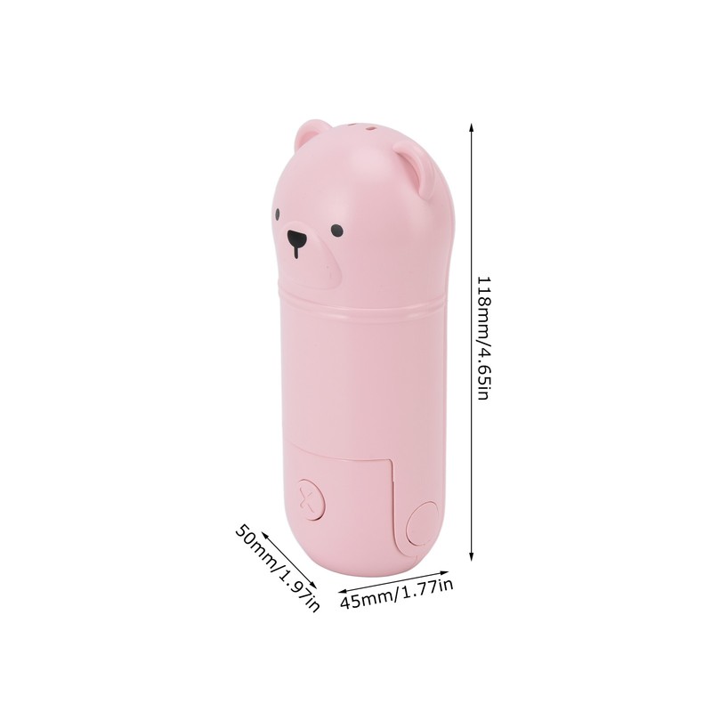 Hand Held Fan Mini Foldable Battery Operated Fan Humidification Cartoon