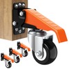 Ronlap Workbench Casters Wheels Kit 660 Lbs Capacity Retractable Casters