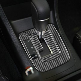 Real Carbon Fiber Sticker Compatible with Subaru Impreza 2012 2013 2014 2015 2016/XV Crosstrek 2013 2014 2015 2016 2017 Accessories Car Interior Gear Shift Panel Decoration Decal Kit 3pcs