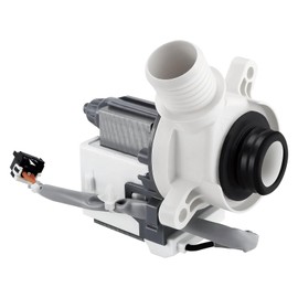 WH23X28418 290D1201G003 WH23X24178 Drain Pump Compatible with GE Hotpoint WH23X28418 gtw330ask gtw460asj gtw220ack htw240ask WH23X24178 WH23X27574