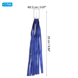 PATIKIL Bike Streamers, Colorful Scooter Handlebar Tassels Grips Ribbon Accessories Decorations for Bicycle Tricycle Handles, Red