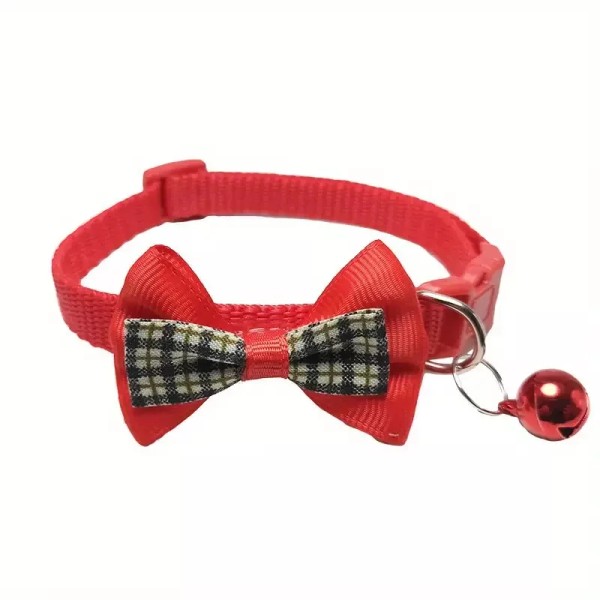 Unbranded Pet Collar Adjustable Buckle Cute Cat Dog w/ Bell