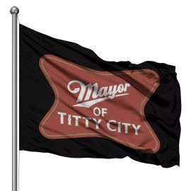 unknown Mayor of Titty City Flag 3x5 ft funny wall flag boating American Flag Banner