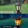Dynaming 4 Pack Solar Flame Post Lights Outdoor, Solar Powered