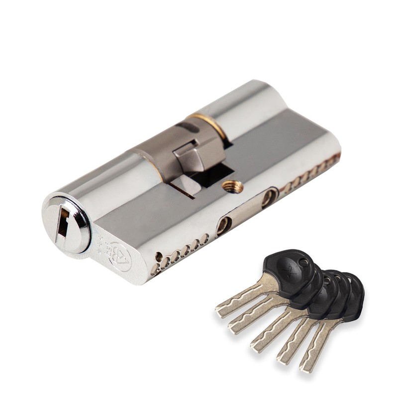 XFORT Colossus Polished Chrome 3 Star Kitemarked Euro Cylinder Lock