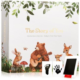 Baby Books for Baby Gift,Baby Book Keepsake Timeless First 5 Year,Baby Memory Book Scrapbook Album from Birth to Age 5, Baby Photo Albums Gender Neutral Baby Items,154 Pages