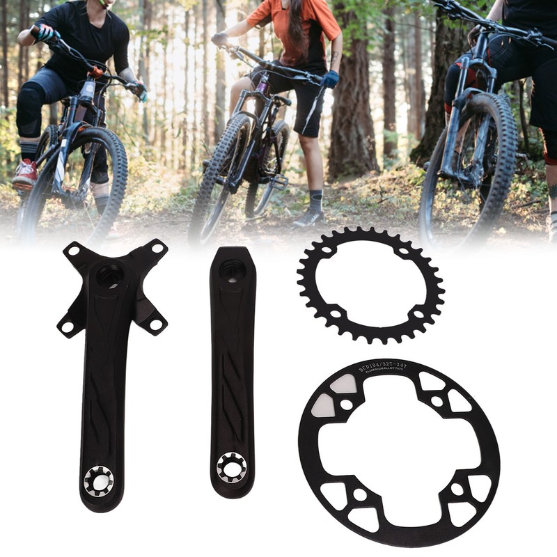 Bicycle Crankset Aluminium Alloy High Strength Lightweight Bicycle Crank Chainring
